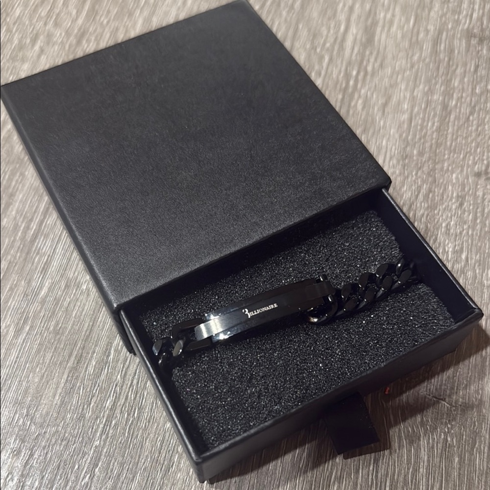 Billionaire Boys Club Black Chain Bracelet